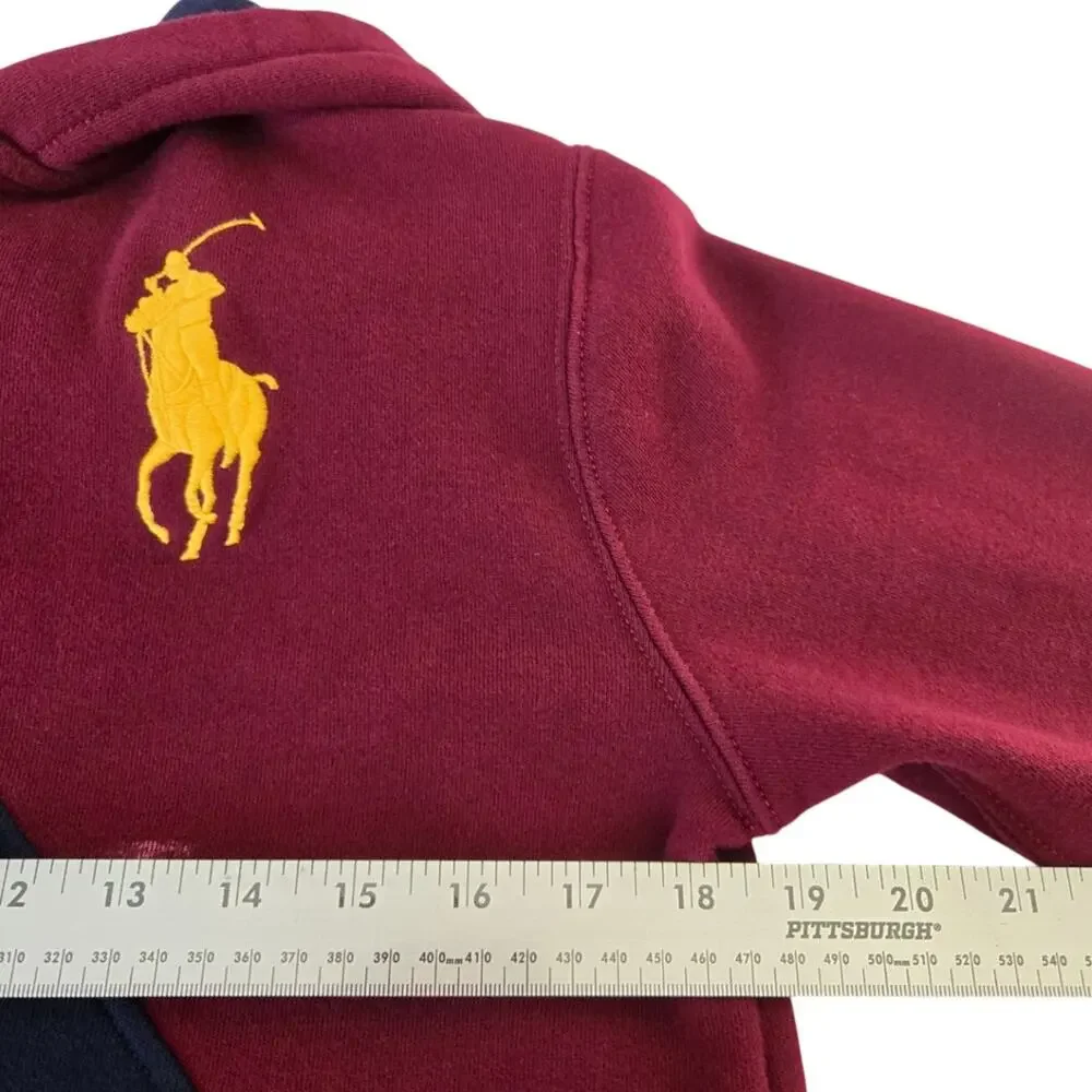 Heritage Sportswear Preppy Casual Ralph Lauren Big Pony Full Zip Sweatshirt L
